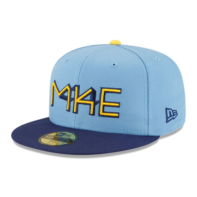 Milwaukee Brewers MLB City Connect 2025 Blue 59FIFTY Fitted Cap