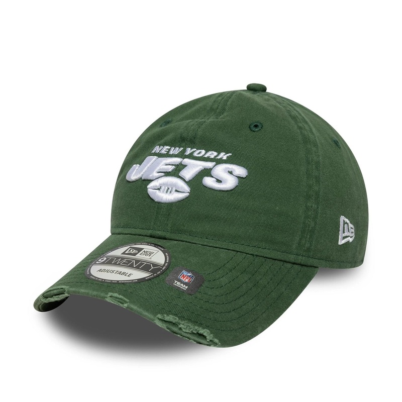 New York Jets NFL Washed Distressed Dark Green 9TWENTY Adjustable Cap