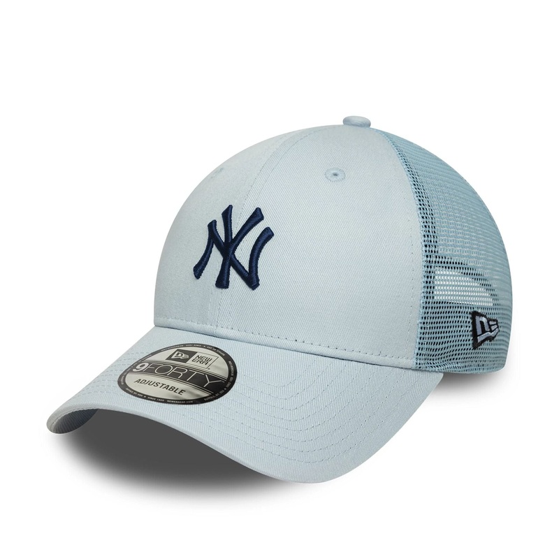 New York Yankees MLB Homefield Pastel Blue 9FORTY Trucker Adjustable Cap