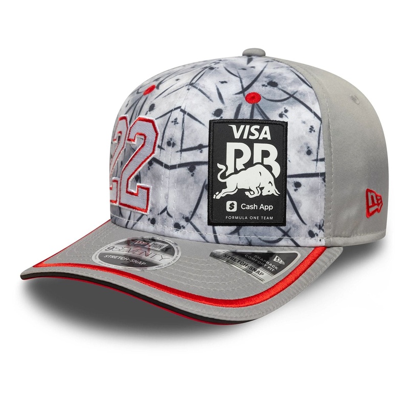 Visa Cash App Racing Bulls Yuki Tsunoda Japan Race Special Grey 9SEVENTY Stretch Snap Adjustable Cap