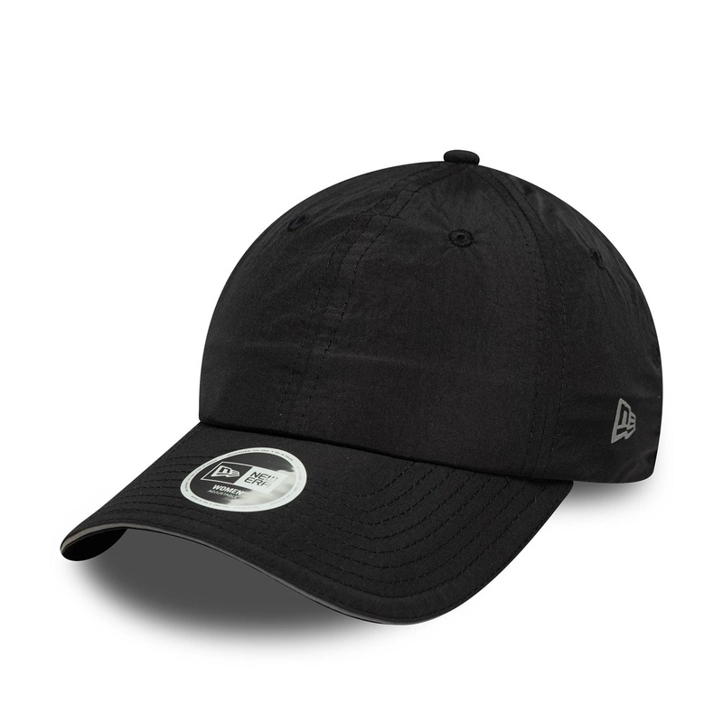 Womens New Era Black Pony Tail Adjustable Cap