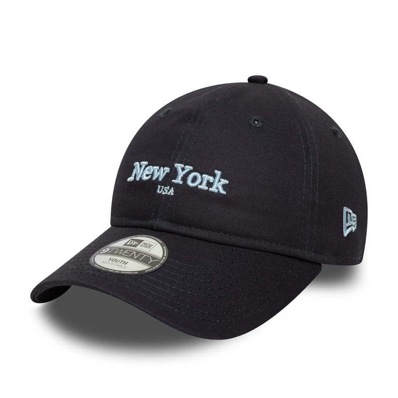 Youth New Era City Navy 9TWENTY Adjustable Cap