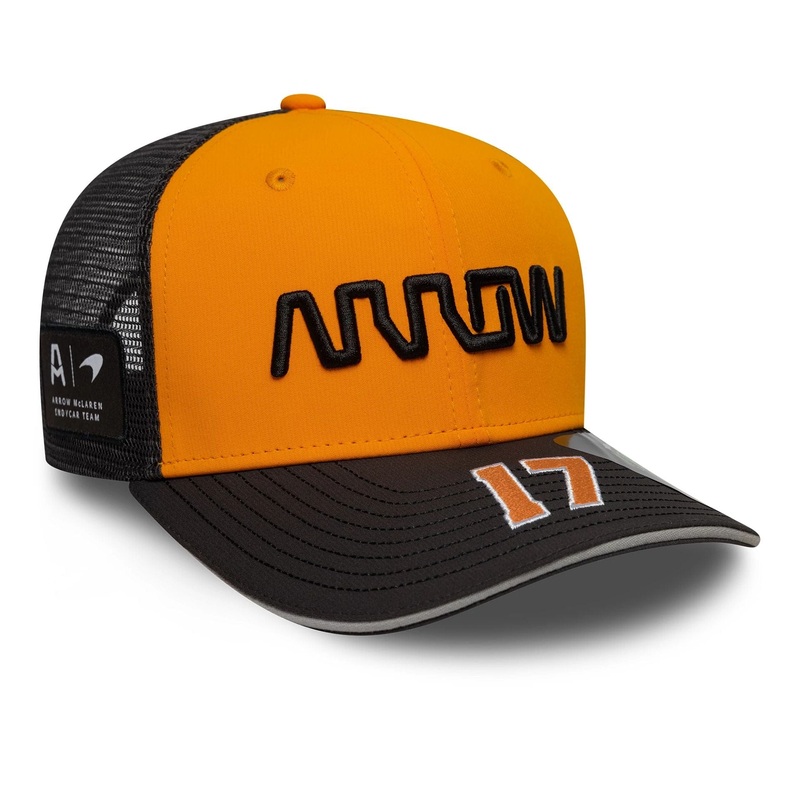 Arrow McLaren Indycar Replica Team Kyle Larson Orange 9SEVENTY Stretch Snap Adjustable Cap