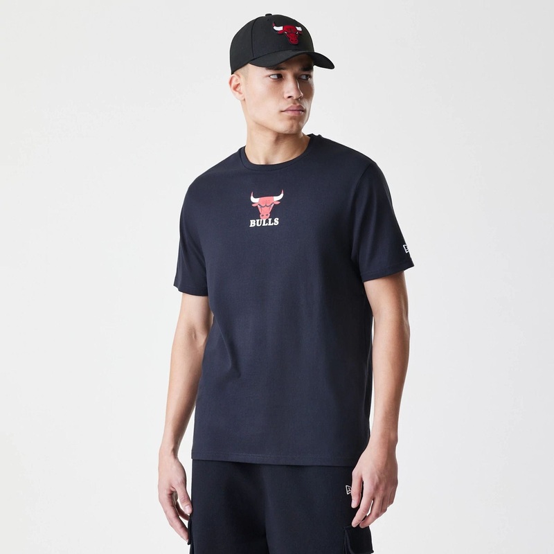 Chicago Bulls NBA Logo Black T-Shirt