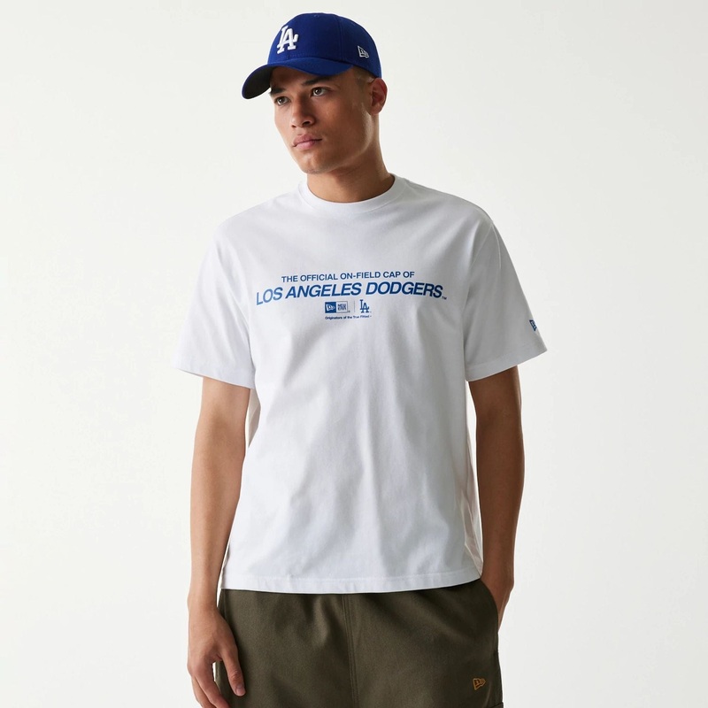 LA Dodgers MLB Uncle Sam White T-Shirt