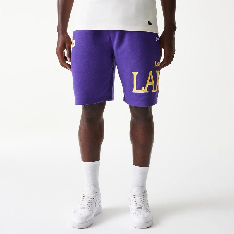 LA Lakers NBA Team Graphic Purple Shorts