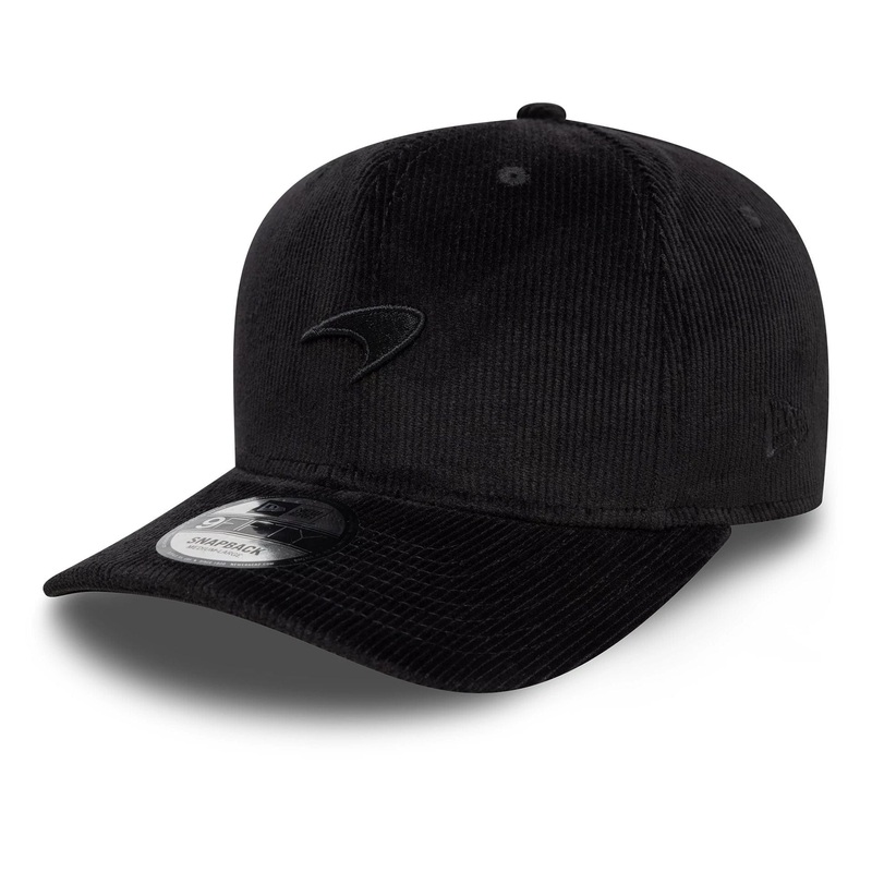 McLaren Racing Cord Precurved Black 9FIFTY Original Fit Snapback Adjustable Cap