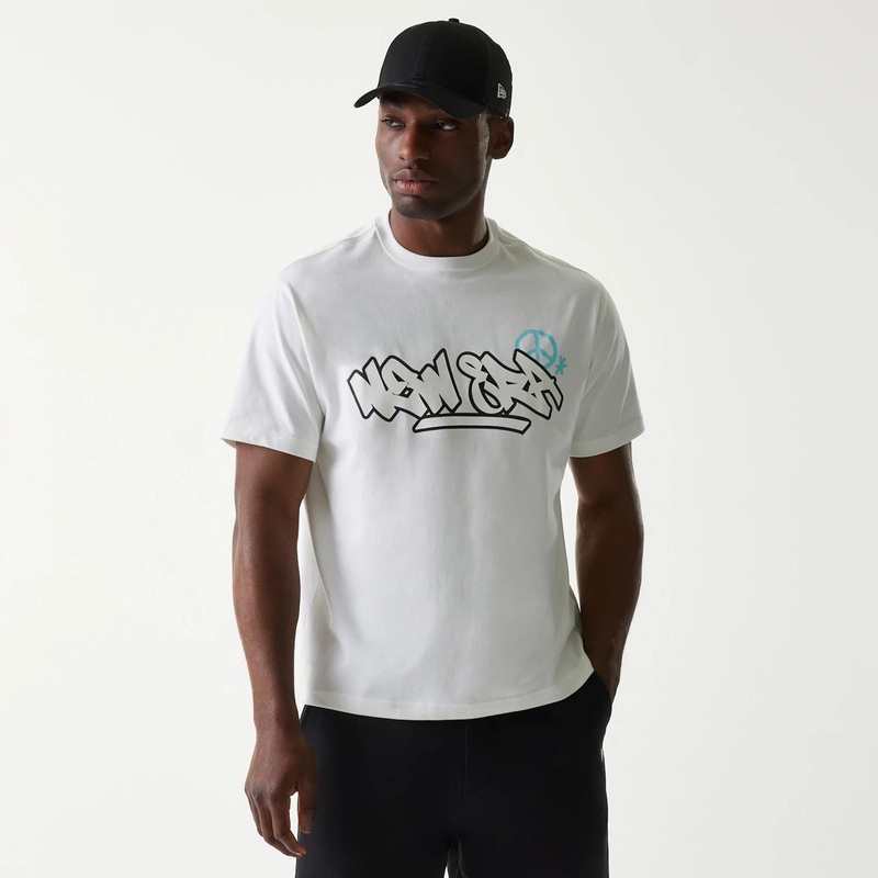 New Era Peace Symbol White T-Shirt