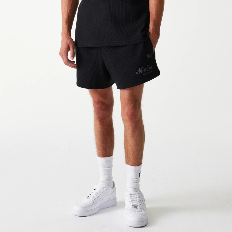New Era Waffle Black Shorts