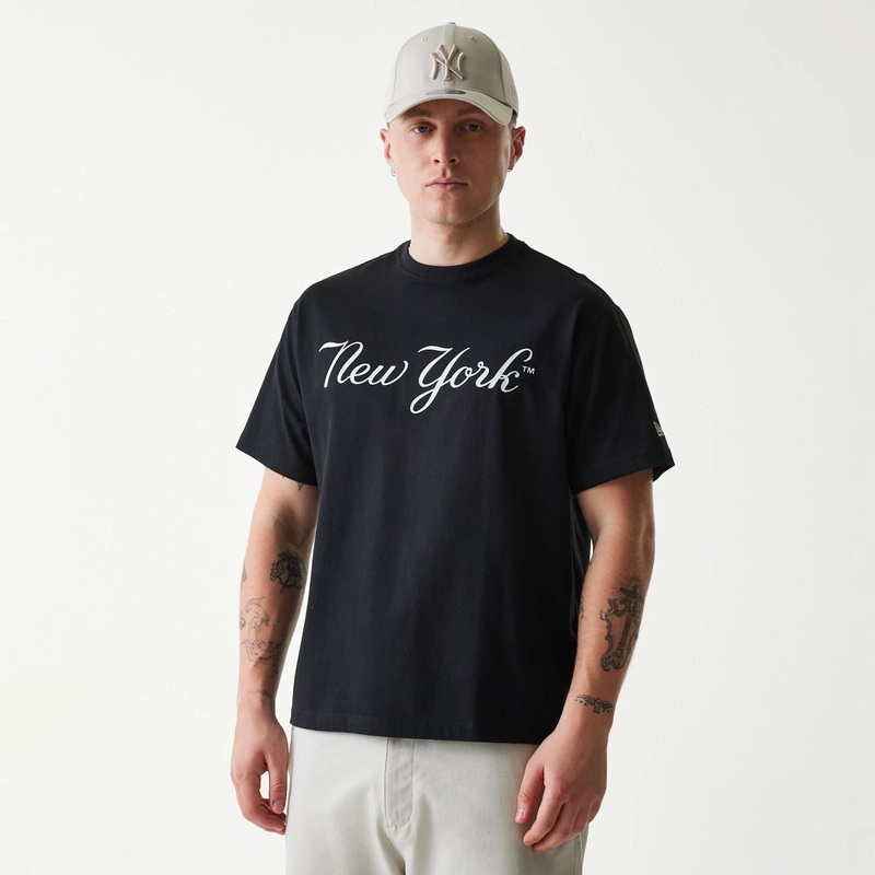 New York Yankees MLB Navajo Pattern Black T-Shirt