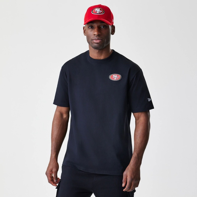 San Francisco 49ers NFL Black Oversized T-Shirt