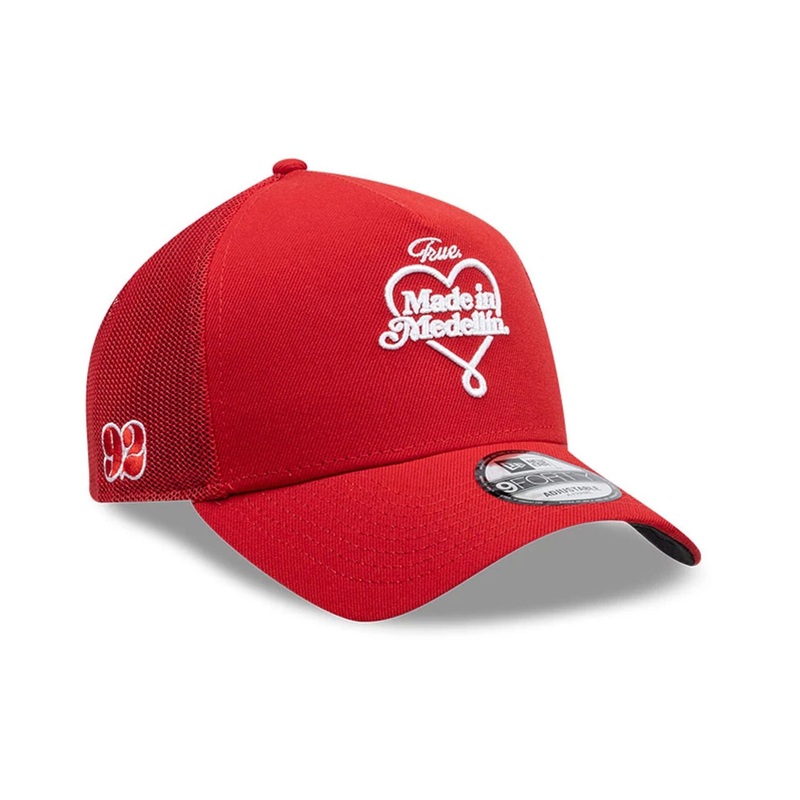 True Mexico X New Era Red 9FORTY A-Frame Adjustable Cap
