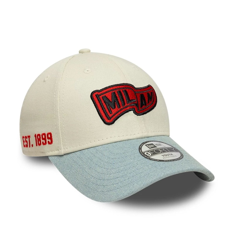 AC Milan Youth Flag Cream 9FORTY Adjustable Cap