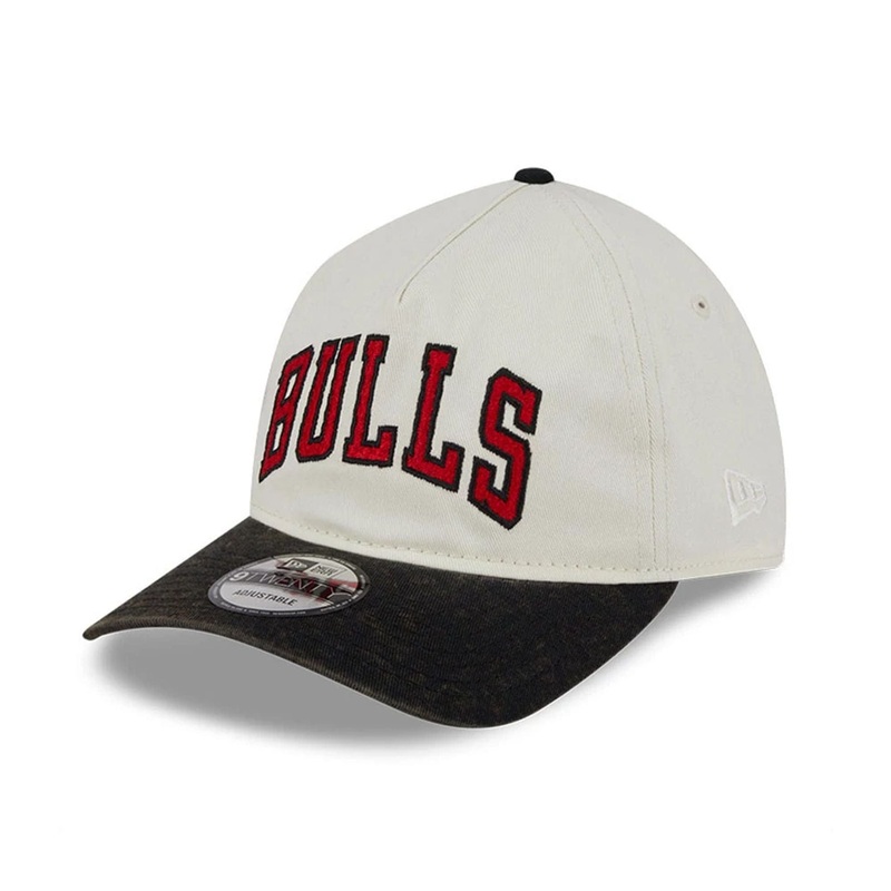 Chicago Bulls NBA SC Pastel White 9TWENTY A-Frame Adjustable Cap