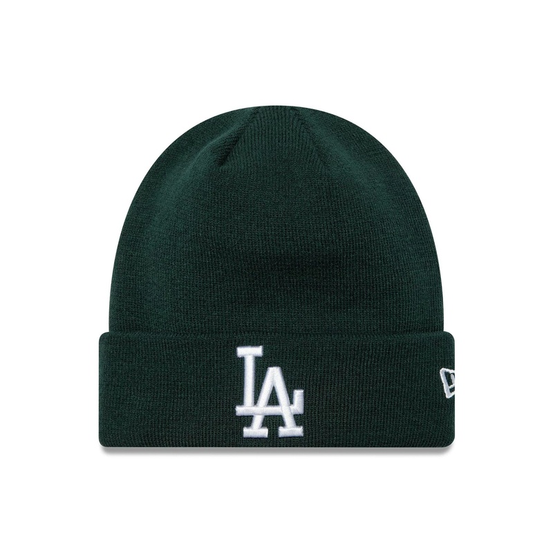 LA Dodgers League Essential Dark Green Cuff Knit Beanie Hat