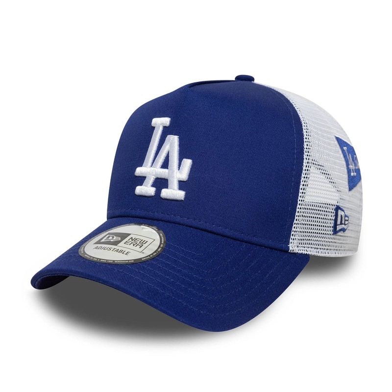 LA Dodgers MLB Multi Patch Dark Blue 9FORTY A-Frame Trucker Adjustable Cap