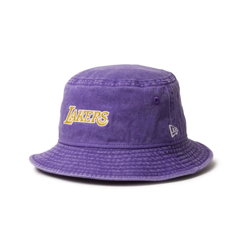 LA Lakers NBA Acid Wash Purple Bucket Hat