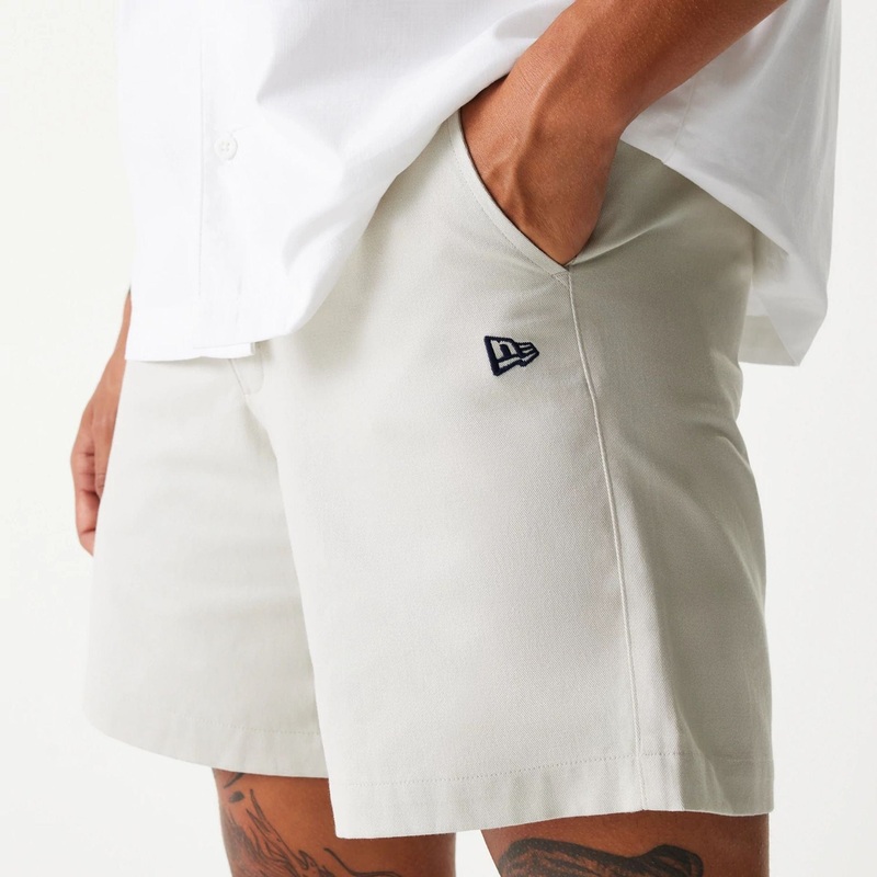 New Era Cream Chino Shorts