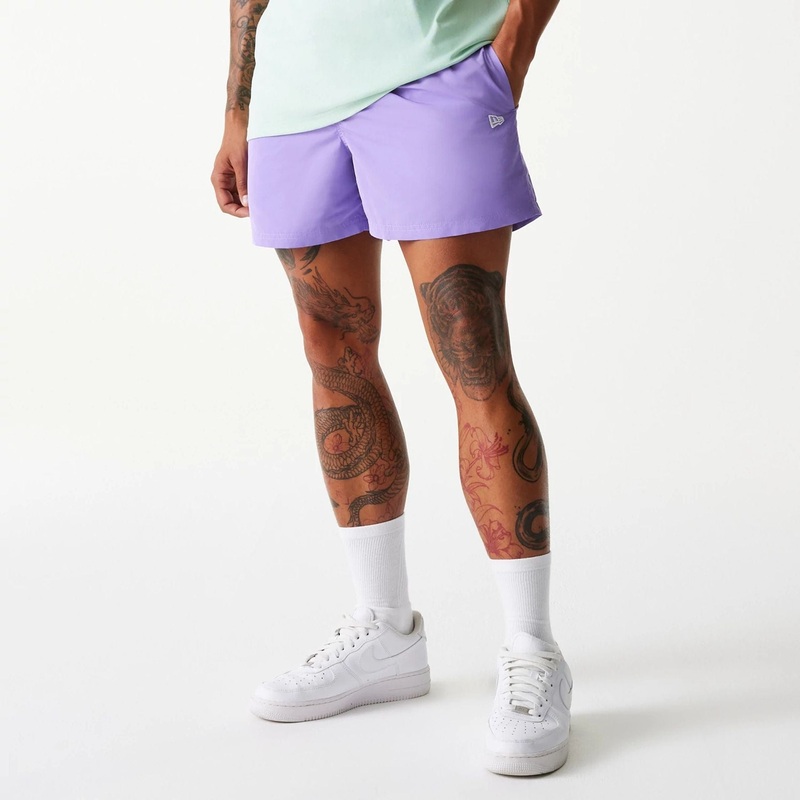 New Era Purple Swim Shorts