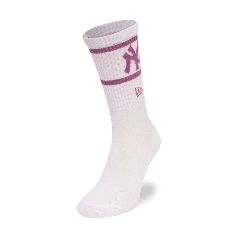New York Yankees 1Pk MLB White Crew Socks