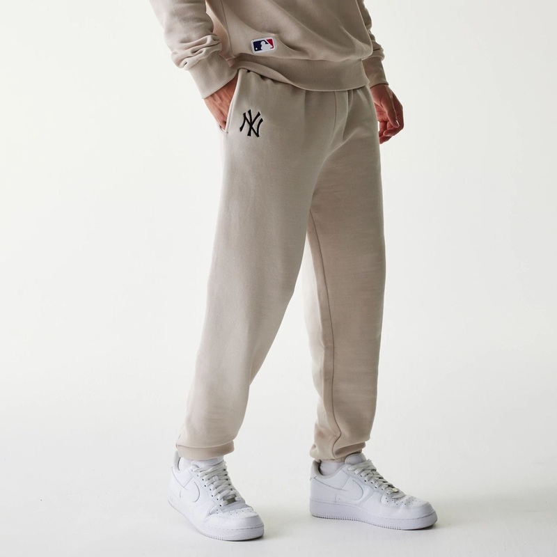 New York Yankees MLB League Essential Cream Joggers