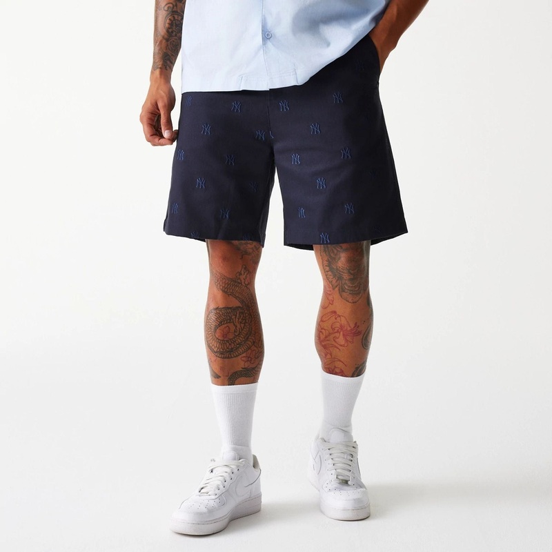 New York Yankees MLB Monogram Navy Shorts