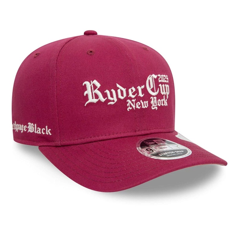 Ryder Cup Europe 2025 Seasonal Dark Pink 9FIFTY Stretch Snap Snapback Adjustable Cap