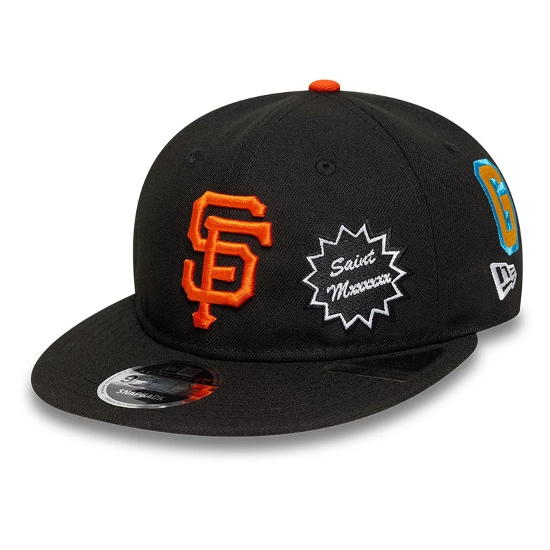 San Francisco Giants MLB X Saint Mxxxxxx Black Retro Crown 9FIFTY Snapback Adjustable Cap