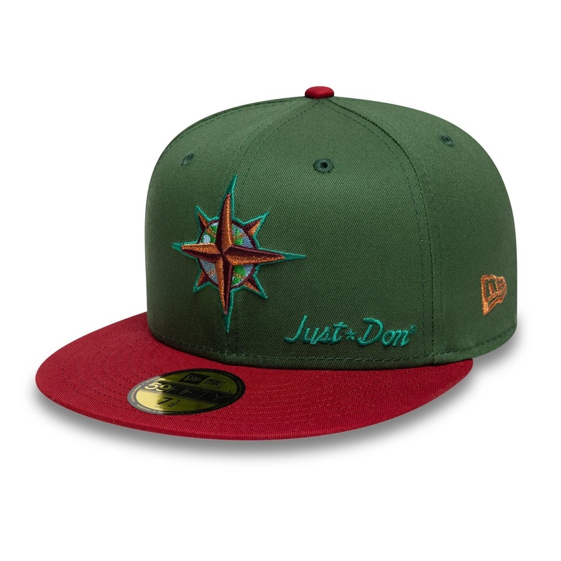 Seattle Mariners MLB Just Don Dark Green 59FIFTY Fitted Cap