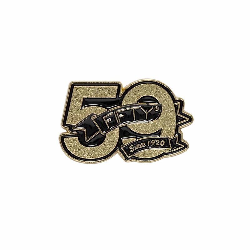 59FIFTY Day Wordmark Gold Pin Badge