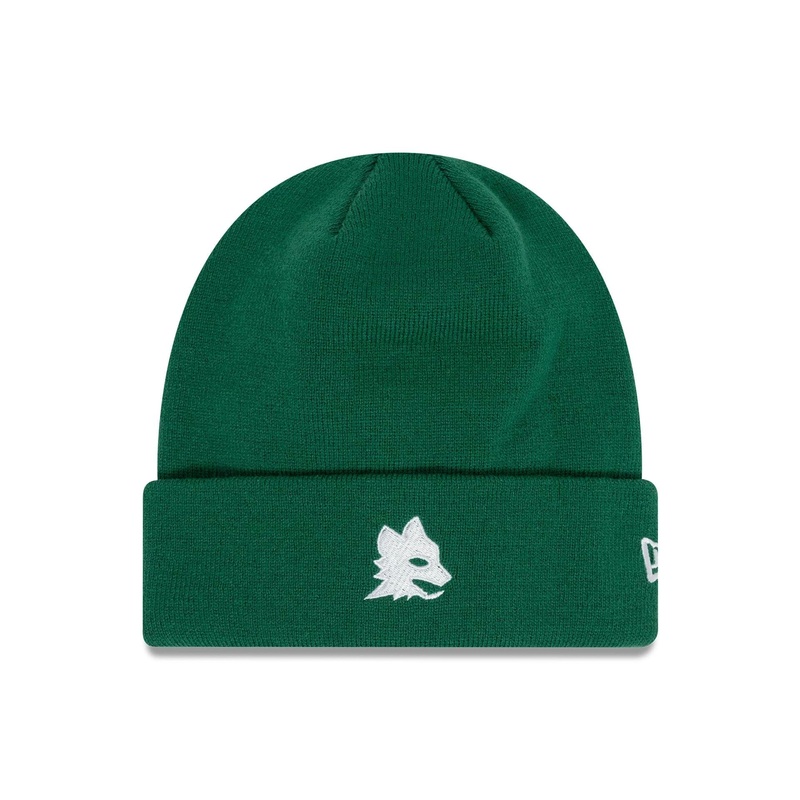 AS Roma Seasonal Green Cuff Knit Beanie Hat