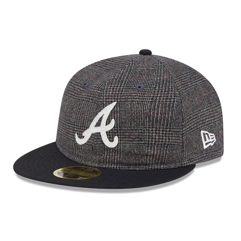 Atlanta Braves 59FIFTY Day Black Retro Crown 59FIFTY Fitted Cap