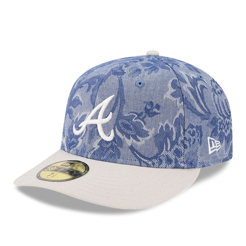 Atlanta Braves Denim Jacquard Blue 59FIFTY Fitted Cap