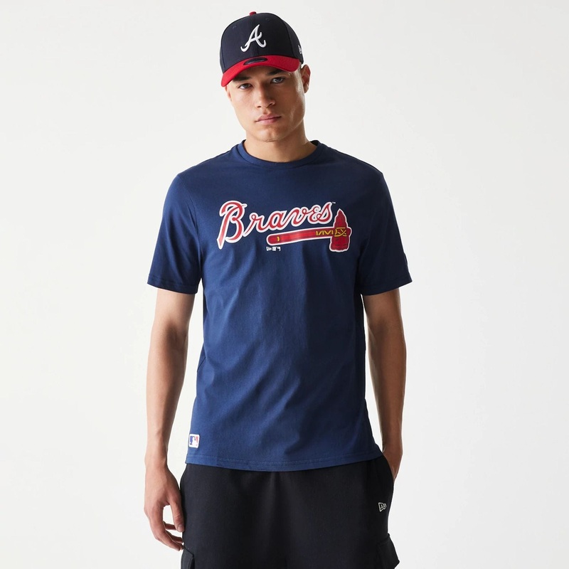 Atlanta Braves MLB Regular Dark Blue T-Shirt