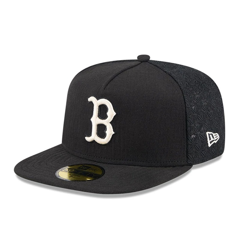 Boston Red Sox MLB Black 59FIFTY A-Frame Fitted Cap