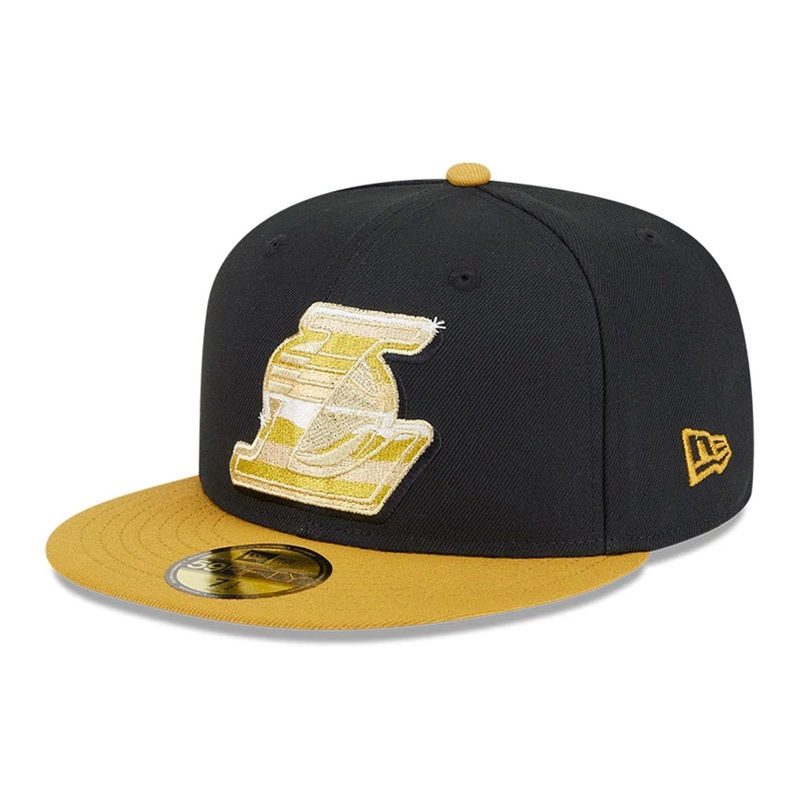LA Lakers NBA 59FIFTY Day Black 59FIFTY Fitted Cap