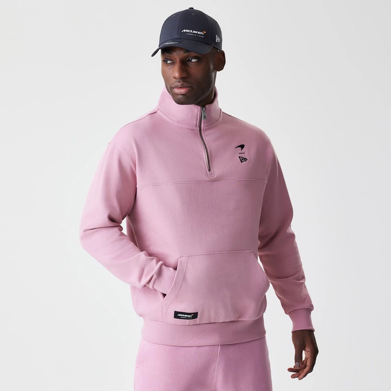 McLaren Racing McLaren Dark Pink 1/4 Zip Sweater