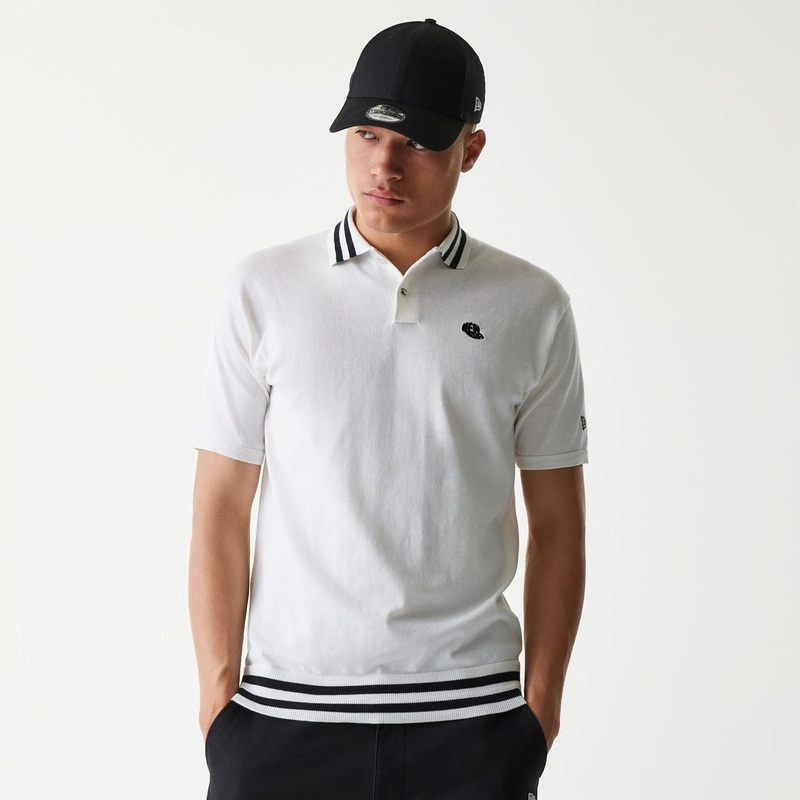 New Era Japan White Polo T-Shirt