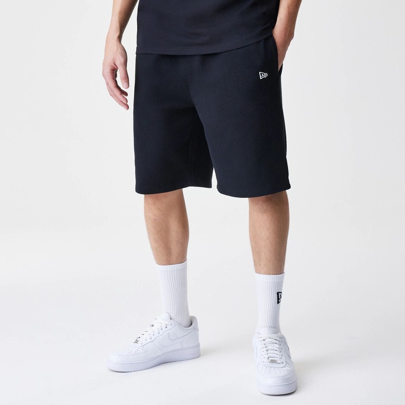 New Era Premium Essential Black Oversized Shorts