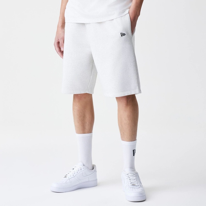 New Era Premium Essential Pastel Grey Oversized Shorts