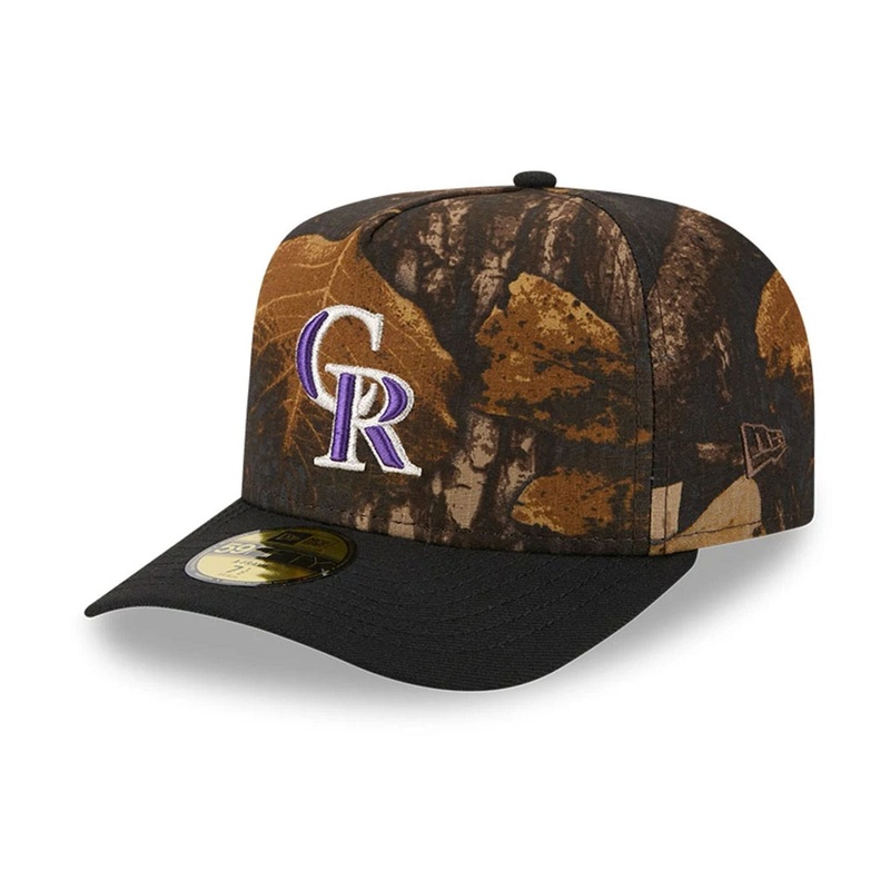 Colorado Rockies MLB Ripstop Camo Assorted Print 59FIFTY A-Frame Fitted Cap