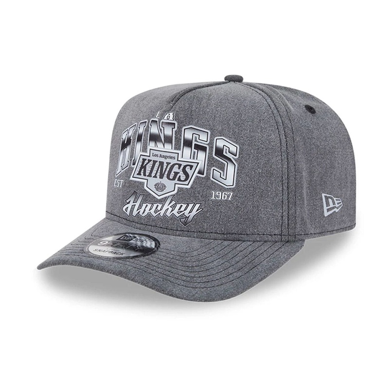 LA Kings NHL Washed Black 9FIFTY A-Frame Adjustable Cap