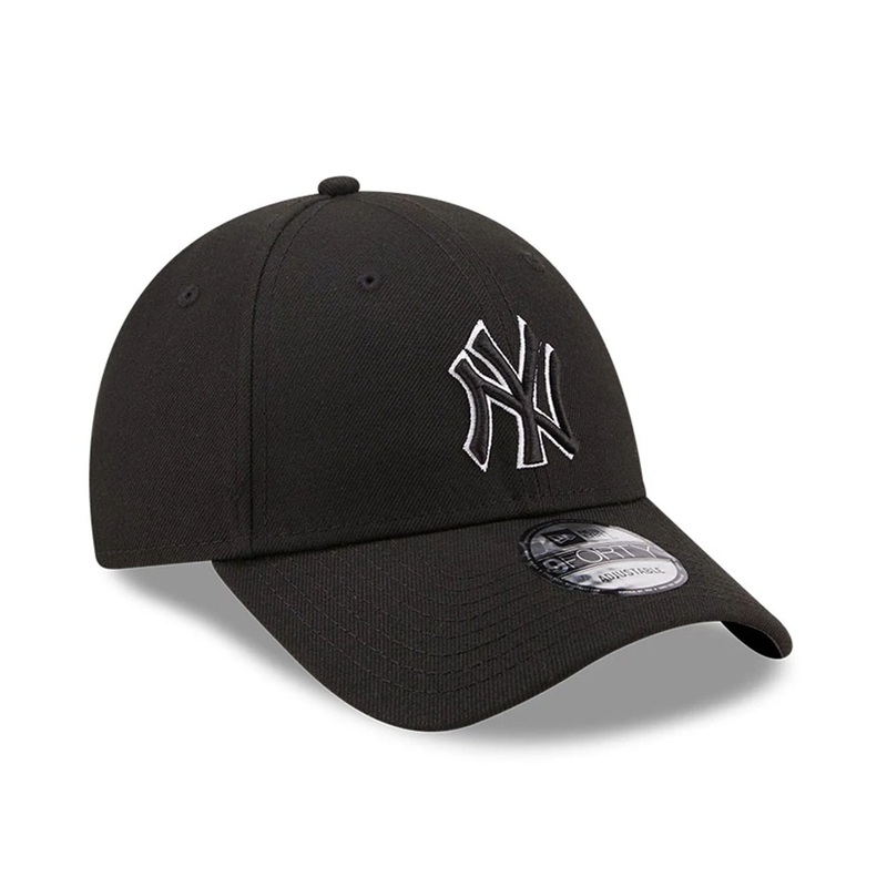New York Yankees Pop Outline Black 9FORTY Cap