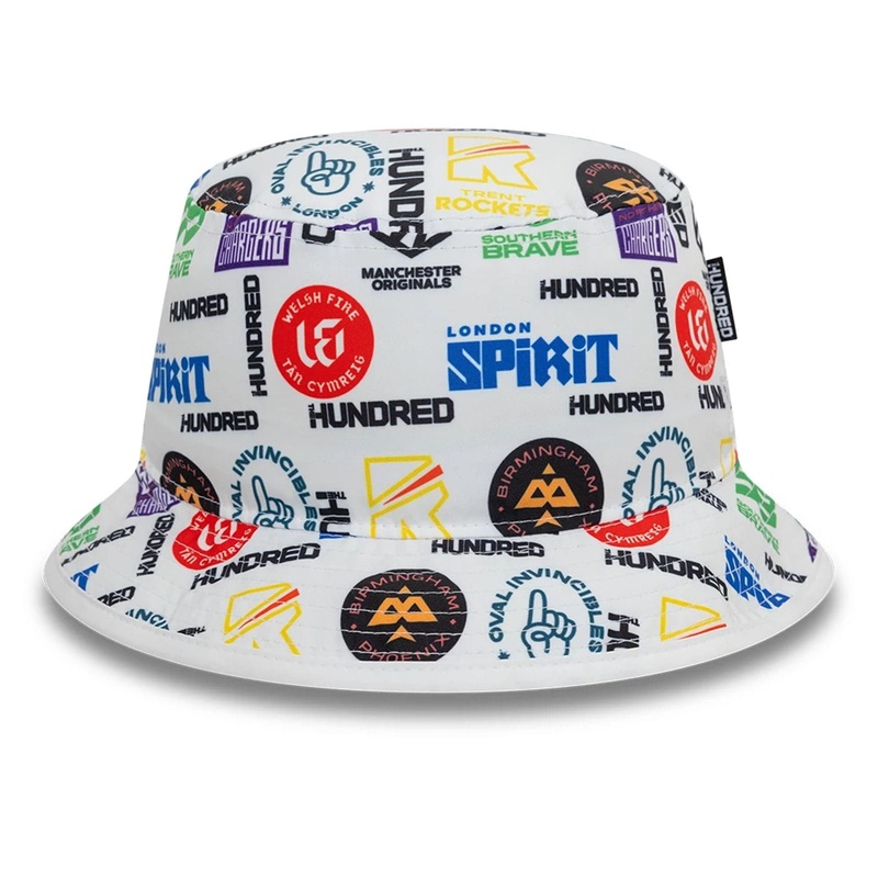 The Hundred 2025 Branded White Bucket Hat