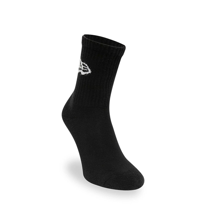 New Era Flag 3 Pack Crew Black Socks