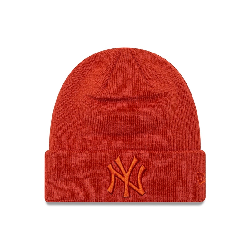 New York Yankees League Essential Youth Dark Red Cuff Knit Beanie Hat