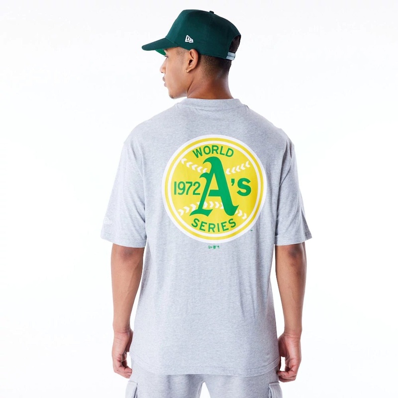 Oakland Athletics MLB World Series Grey Oversized T-Shirt