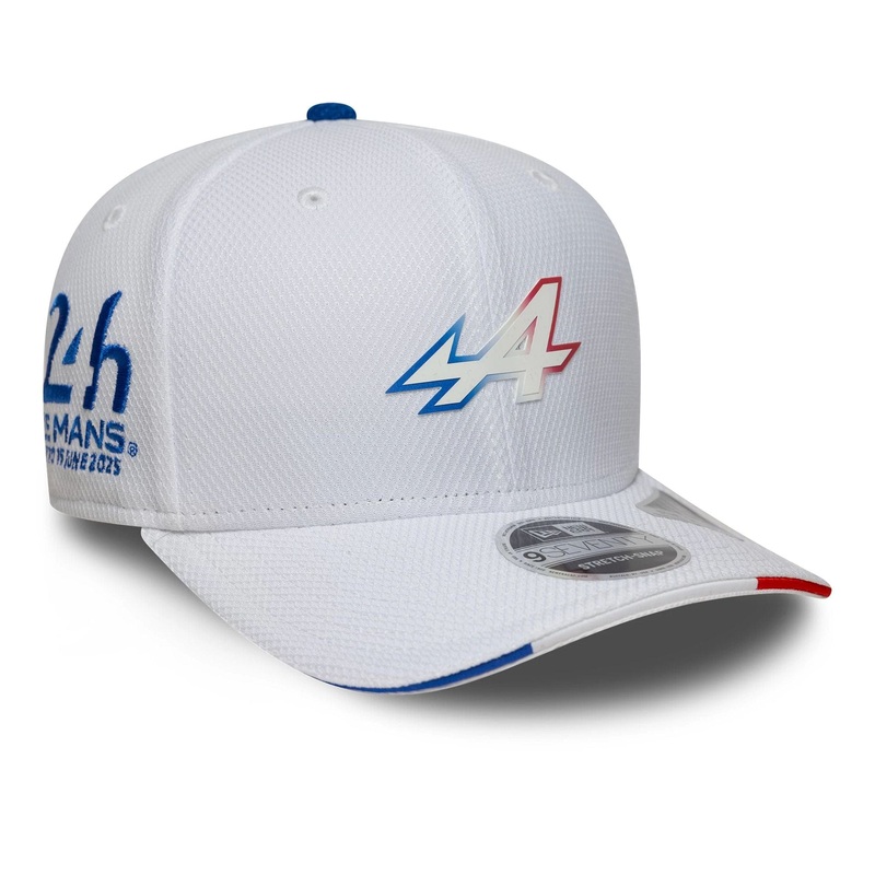 Alpine Racing Le Mans White 9SEVENTY Stretch Snap Adjustable Cap