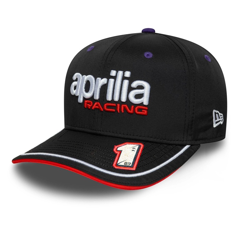 Aprilia Racing Replica Jorge Martin Black 9SEVENTY Stretch Snap Adjustable Cap