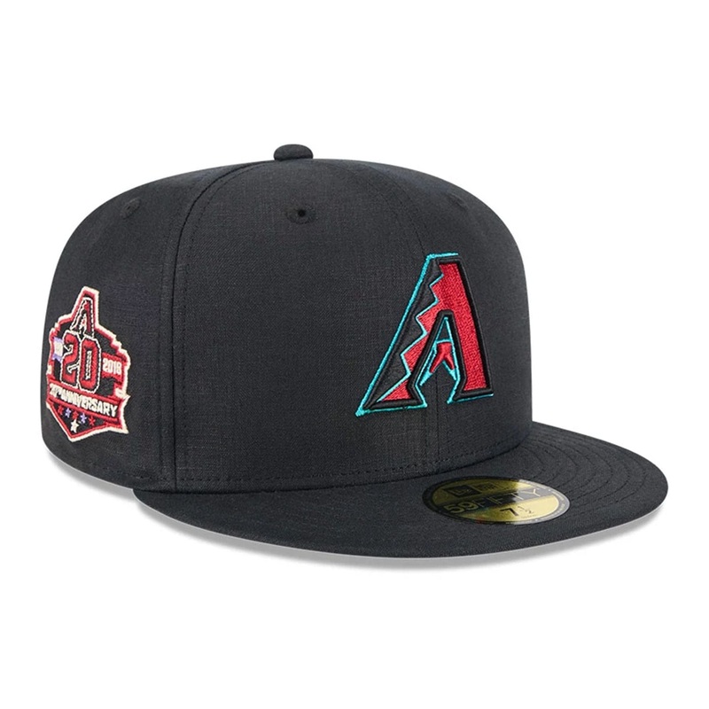 Arizona Diamondbacks MLB Team Linen Black 59FIFTY Fitted Cap